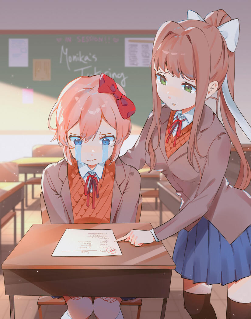 DDLC Charity Stream Drawing